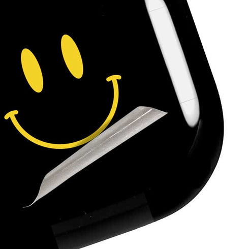 Black Happy Face Galaxy Buds Pro Skin