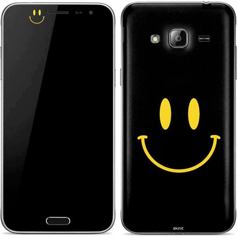 Black Happy Face Galaxy J3 Skin