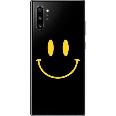 Black Happy Face Galaxy Note 10 Plus Skin