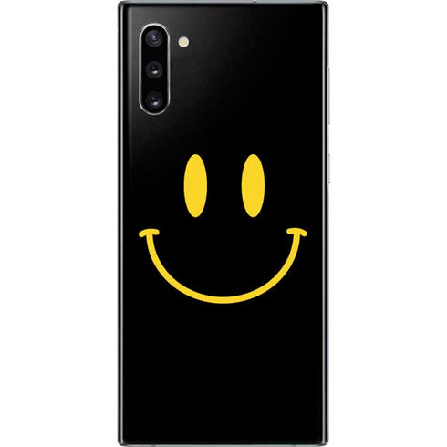 Black Happy Face Galaxy Note 10 Skin