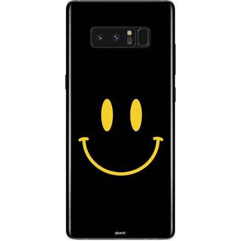 Black Happy Face Galaxy Note 8 Skin