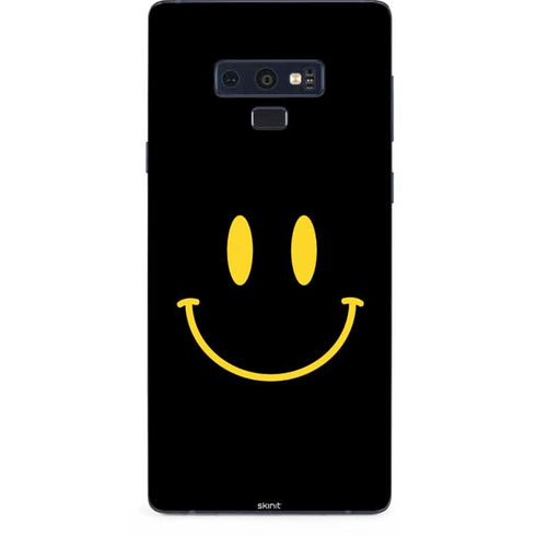 Black Happy Face Galaxy Note 9 Skin