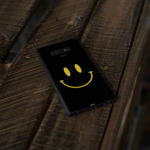Black Happy Face Galaxy Note 9 Skin