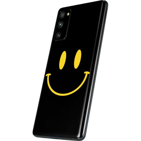 Black Happy Face Galaxy S20 Fan Edition Skin