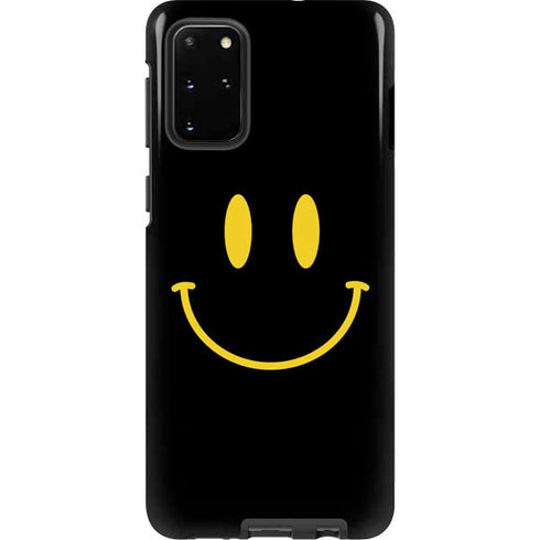 Black Happy Face Galaxy S20 Plus Pro Case