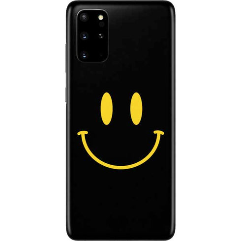 Black Happy Face Galaxy S20 Plus Skin