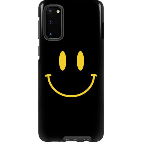 Black Happy Face Galaxy S20 Pro Case