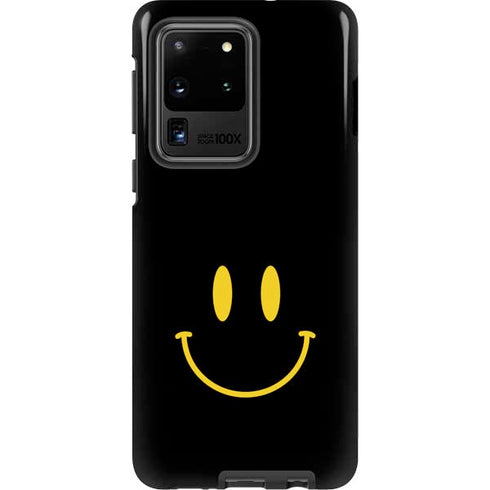 Black Happy Face Galaxy S20 Ultra 5G Pro Case