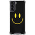 Black Happy Face Galaxy S21 5G Clear Case
