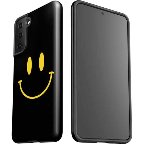 Black Happy Face Galaxy S21 Plus 5G Pro Case