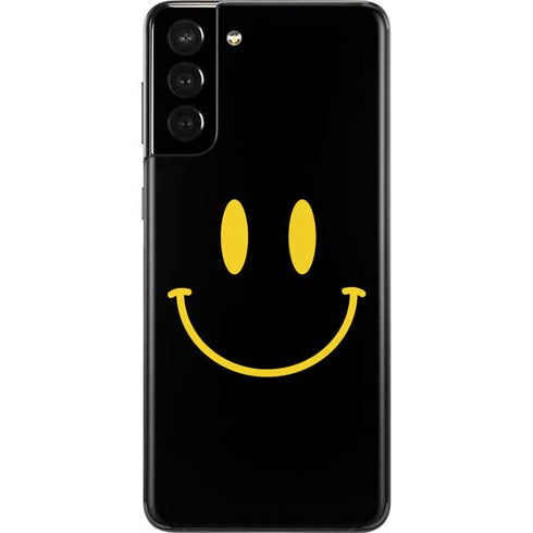 Black Happy Face Galaxy S21 Plus 5G Skin