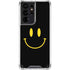 Black Happy Face Galaxy S21 Ultra 5G Clear Case