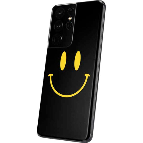 Black Happy Face Galaxy S21 Ultra 5G Skin