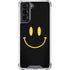 Black Happy Face Galaxy S22 Clear Case