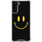 Black Happy Face Galaxy S22 Plus Clear Case