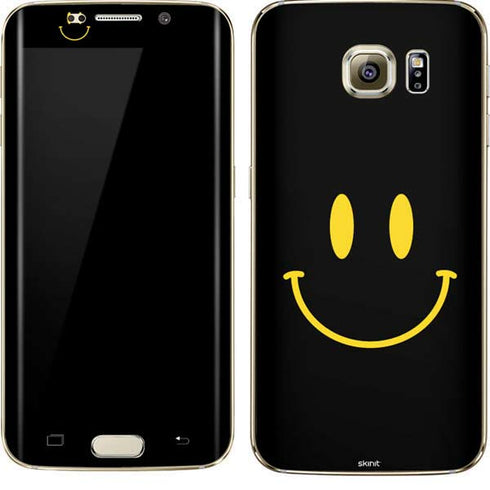 Black Happy Face Galaxy S7 Edge Skin