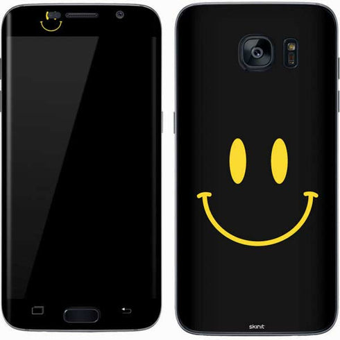Black Happy Face Galaxy S7 Skin