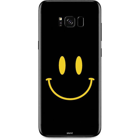 Black Happy Face Galaxy S8 Plus Skin