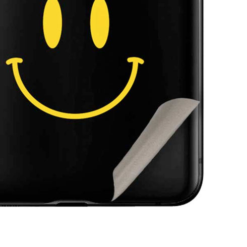 Black Happy Face Galaxy Z Flip Skin