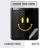 Black Happy Face Galaxy Z Flip Skin