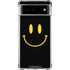 Black Happy Face Google Pixel 6 Clear Case