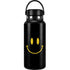 Black Happy Face Hydro Flask 32oz Wide Mouth Skin