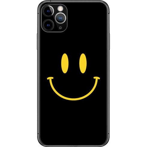 Black Happy Face iPhone 11 Pro Max Skin