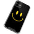 Black Happy Face iPhone 12 Clear Case
