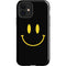 Black Happy Face iPhone 12 Impact Case