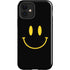 Black Happy Face iPhone 12 Impact Case