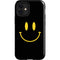 Black Happy Face iPhone 12 Mini Impact Case