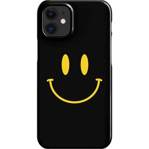 Black Happy Face iPhone 12 Mini Lite Case