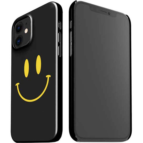 Black Happy Face iPhone 12 Mini Lite Case