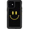 Black Happy Face iPhone 12 Mini Waterproof Case