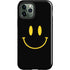 Black Happy Face iPhone 12 Pro Impact Case