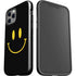 Black Happy Face iPhone 12 Pro Impact Case