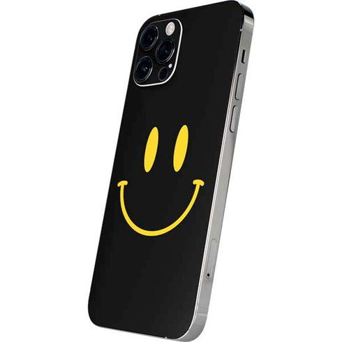 Black Happy Face iPhone 12 Pro Max Skin