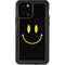 Black Happy Face iPhone 12 Pro Waterproof Case