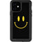 Black Happy Face iPhone 12 Waterproof Case