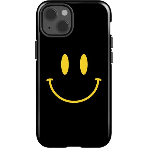 Black Happy Face iPhone 13 Impact Case