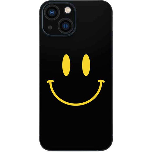 Black Happy Face iPhone 13 Mini Skin