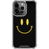 Black Happy Face iPhone 13 Pro Clear Case