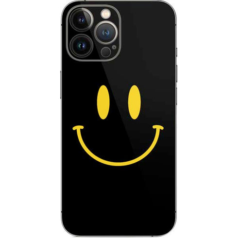 Black Happy Face iPhone 13 Pro Max Skin