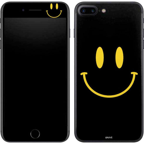 Black Happy Face iPhone 8 Plus Skin