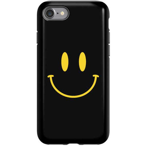 Black Happy Face iPhone SE (2nd & 3rd Gen) Pro Case