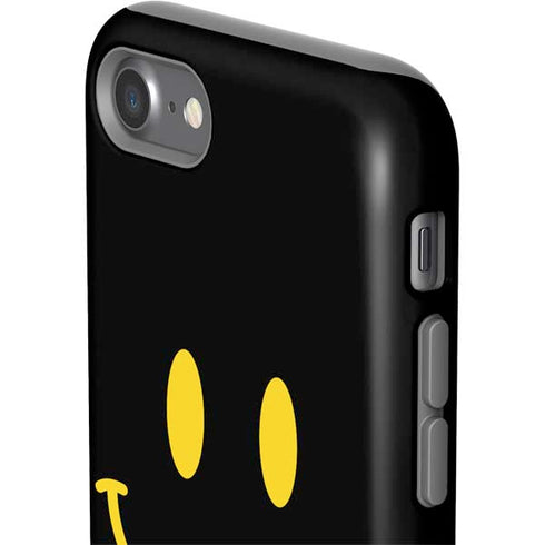 Black Happy Face iPhone SE (2nd & 3rd Gen) Pro Case