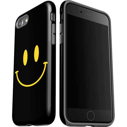 Black Happy Face iPhone SE (2nd & 3rd Gen) Pro Case