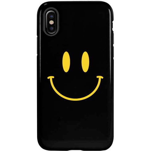 Black Happy Face iPhone X Pro Case