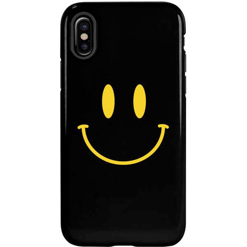 Black Happy Face iPhone XS Pro Case