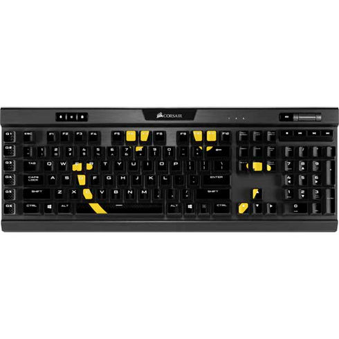 Black Happy Face K95 RGB PLATINUM Mechanical Gaming Keyboard Skin